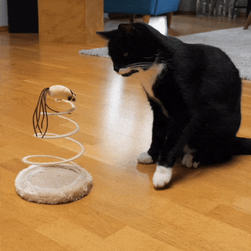 Играчка за котка, която се движи при допир