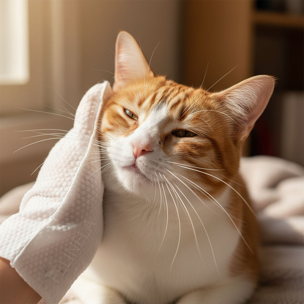 Спокойна грижа за котка без къпане