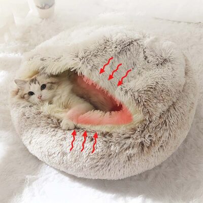 Плюшена пещера за котка
