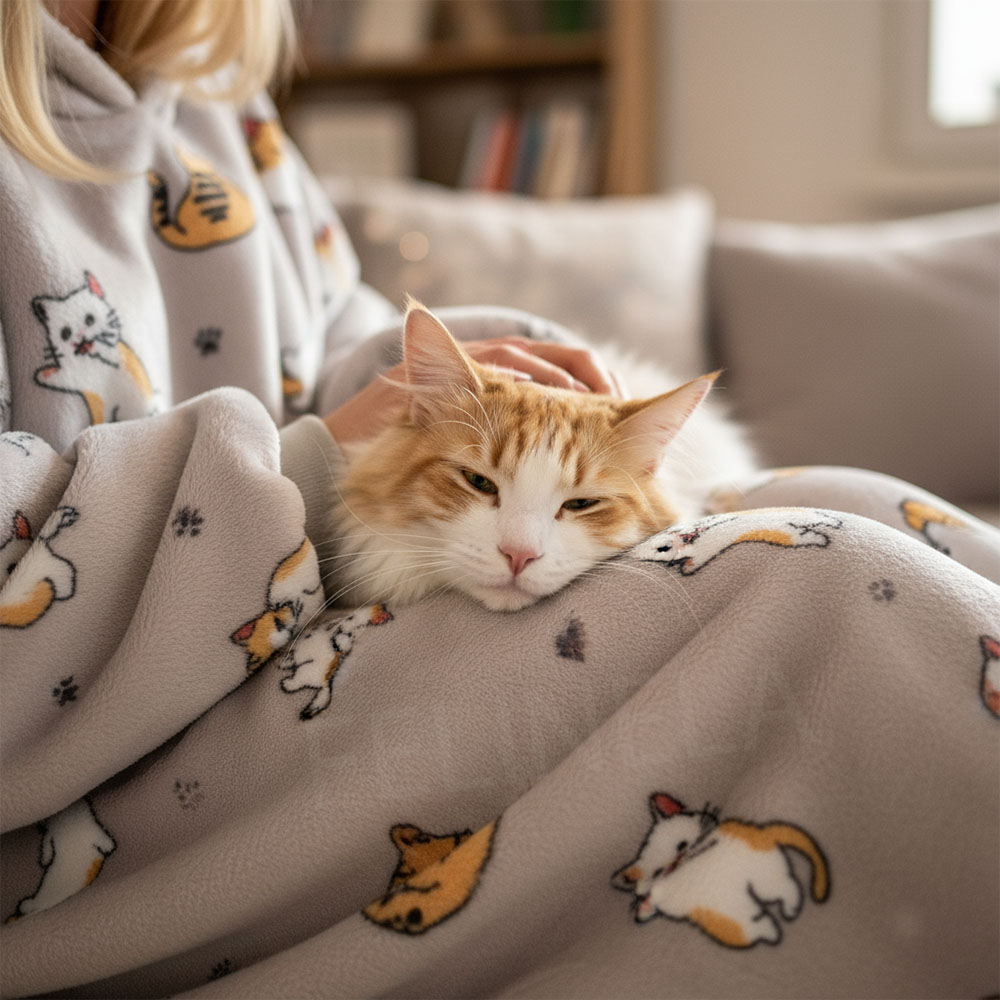 Мека и топла блуза, в която котката може да се сгуши