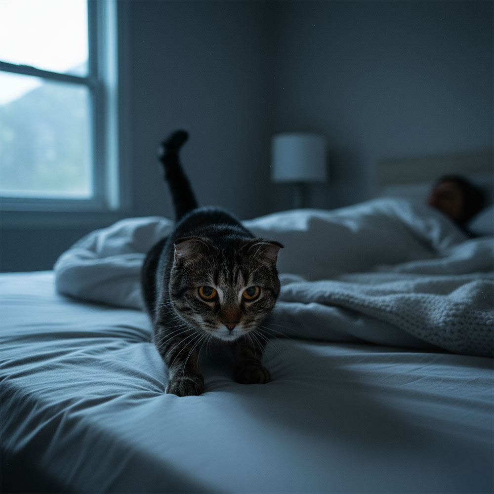 Котка с интерактивна играчка за активна игра у дома