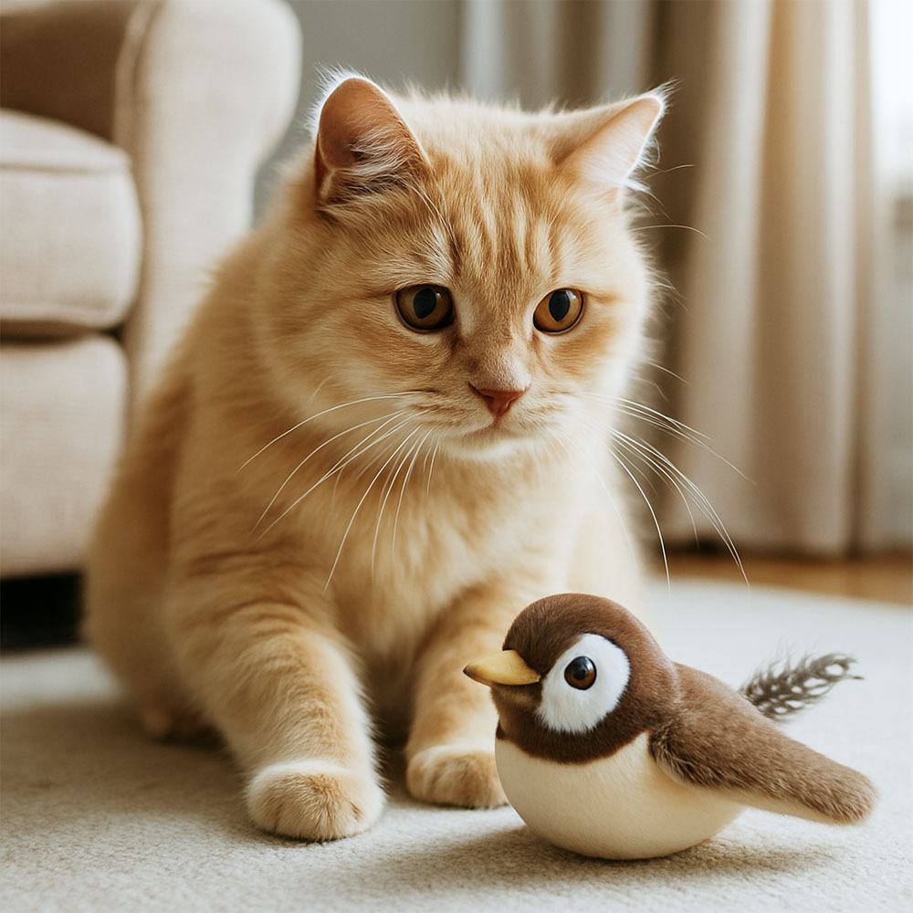 Подходяща играчка за спокойни и по-възрастни котки