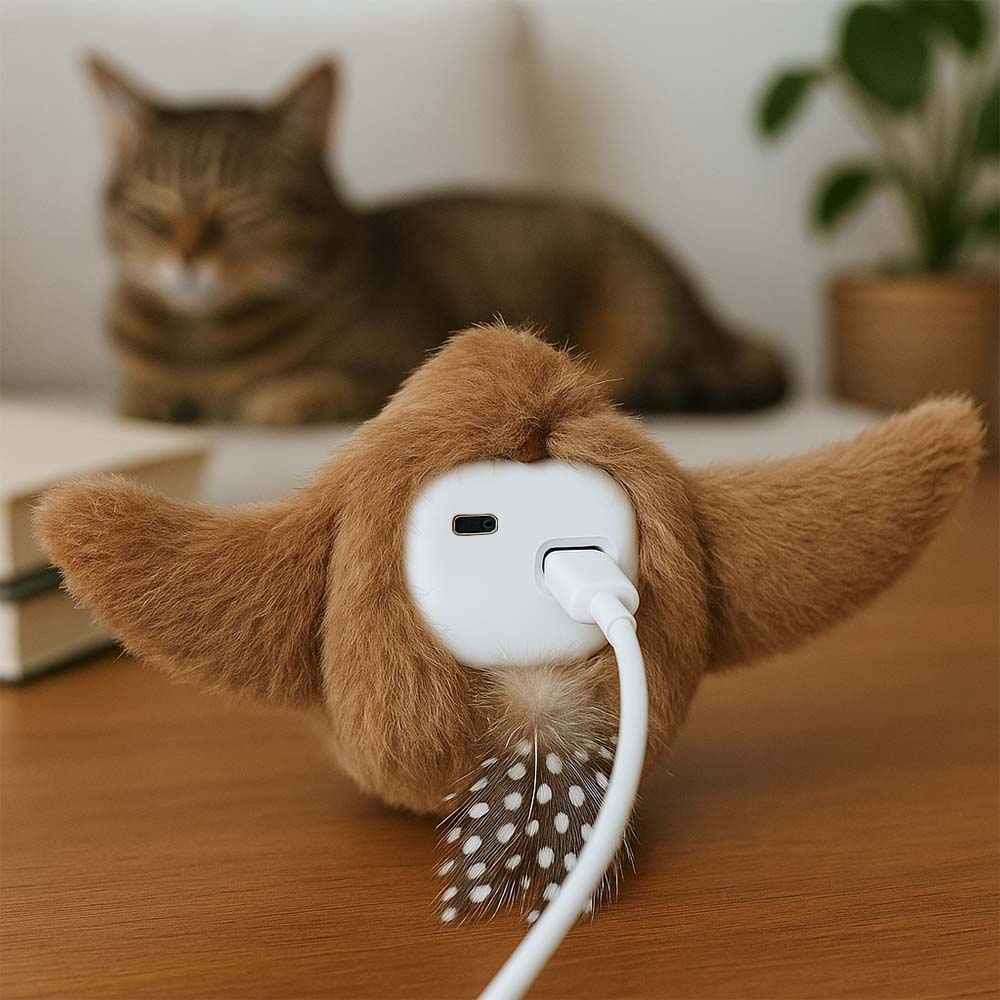 Тихо пърхащо птиче с USB зареждане