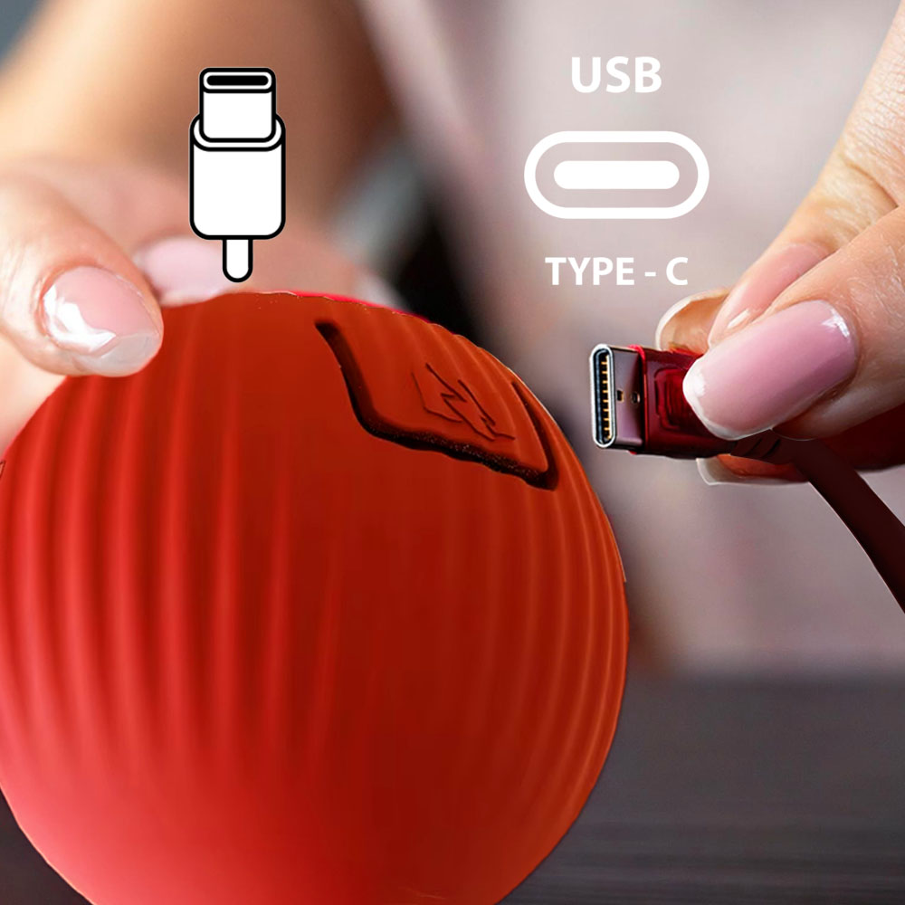 USB-C зареждане на интерактивната топка
