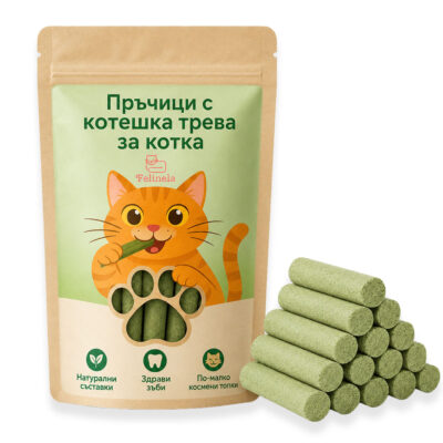Пръчици с котешка трева за котка