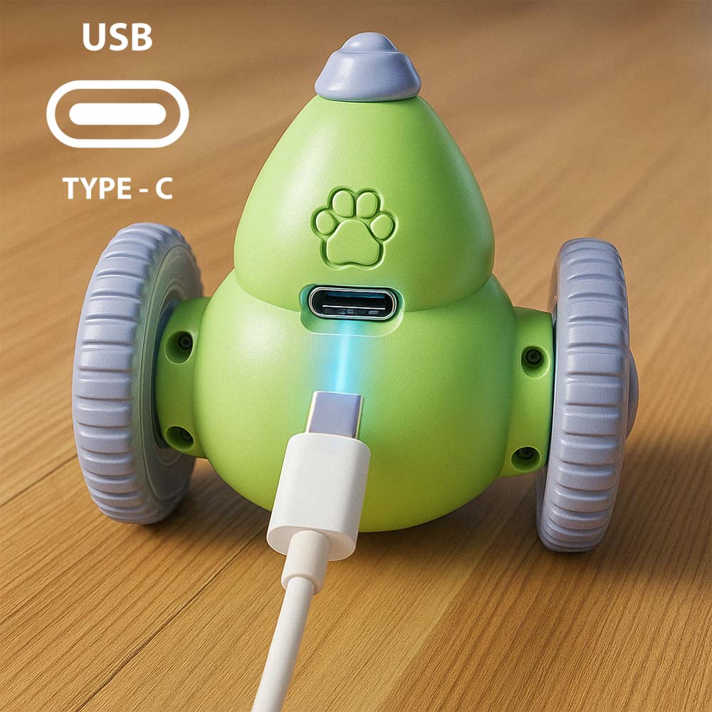Играчка за котка с USB-C зареждане и дълга работа
