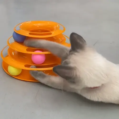Кула с топчета за котка CatMotion с три нива