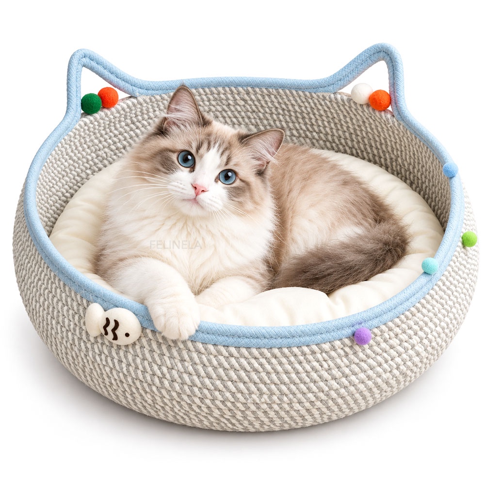 Плетено легло за котка InstinctNest