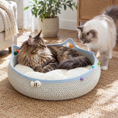 Плетено легло за котка InstinctNest
